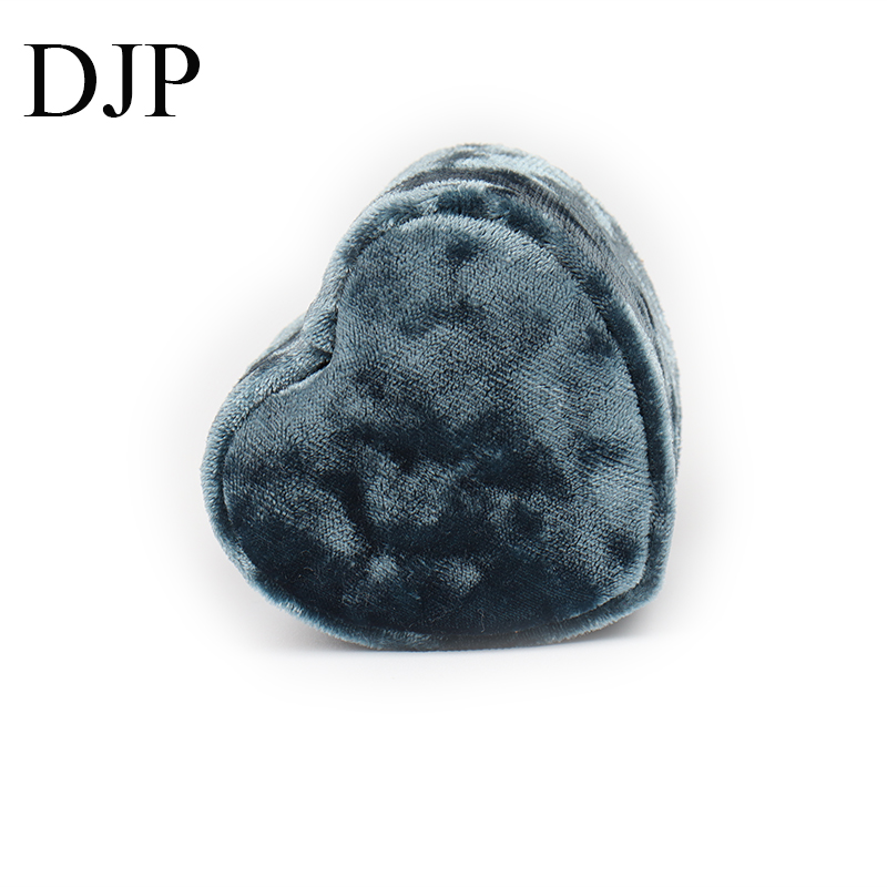 Heart-Shaped Velvet Ring Box – Custom Jewelry Packaging for Engagement & Wedding Heart shaped velvet ring box with silk lining
