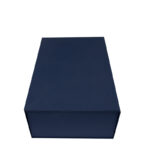 Luxury jewelry gift box set with touch paper outer box and leatherette flip-top ring box for engagement rings