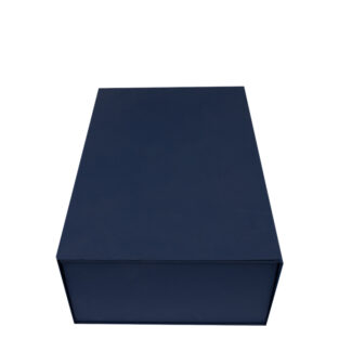 Luxury jewelry gift box set with touch paper outer box and leatherette flip-top ring box for engagement rings